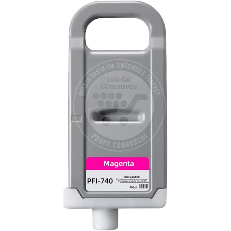Tinteiro Canon Compatível PFI740/PFI340 Magenta