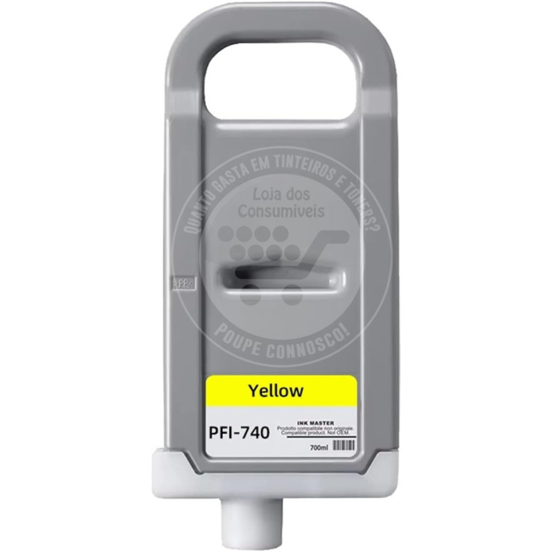 Tinteiro Canon Compatível PFI740/PFI340 Amarelo