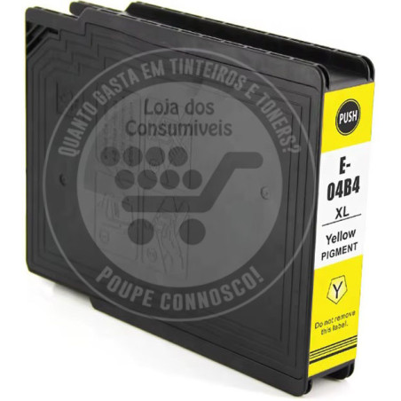 Tinteiro Epson Compatível T04B4 Amarelo