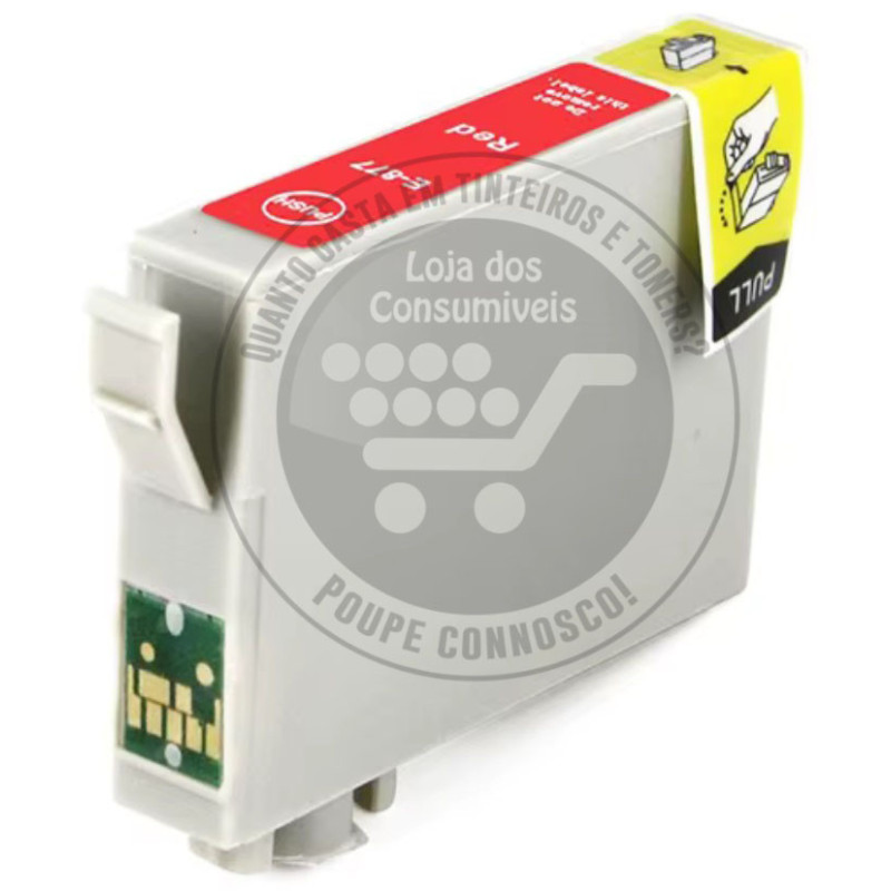 Tinteiro Epson Compatível T0877 Vermelho