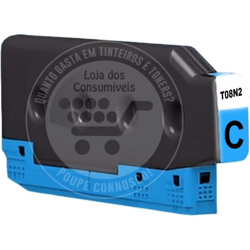 Tinteiro Epson Compatível T08N2 Azul