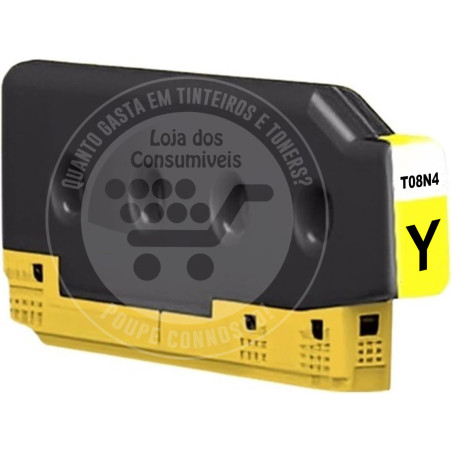 Tinteiro Epson Compatível T08N4 Amarelo