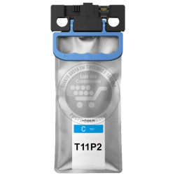 Tinteiro Epson Compatível T11P2 Azul