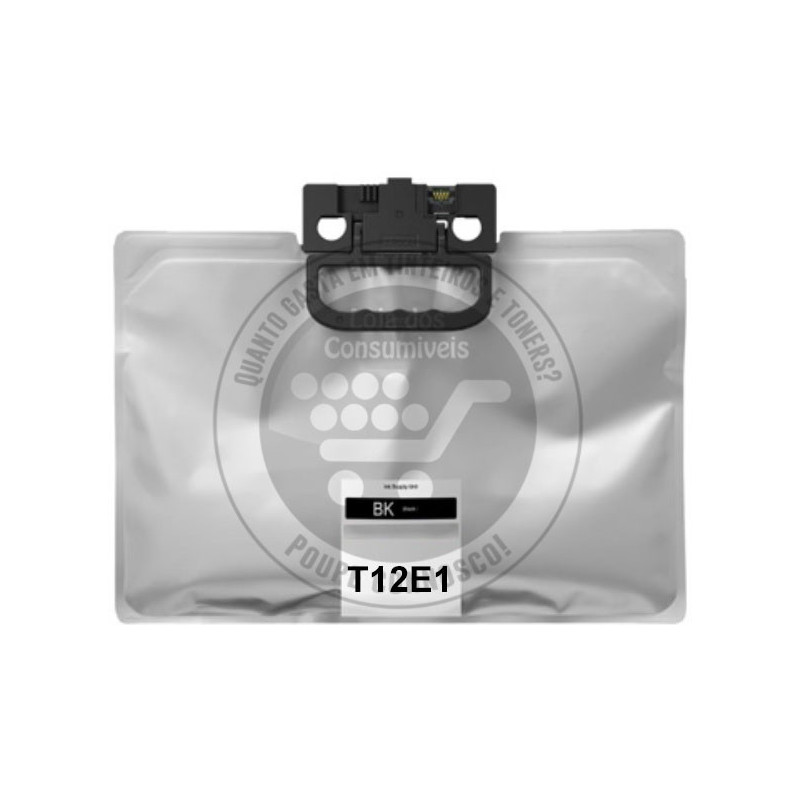 Tinteiro Epson Compatível T12E1 Preto