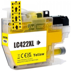 Tinteiro Brother Compatível LC422XL Amarelo