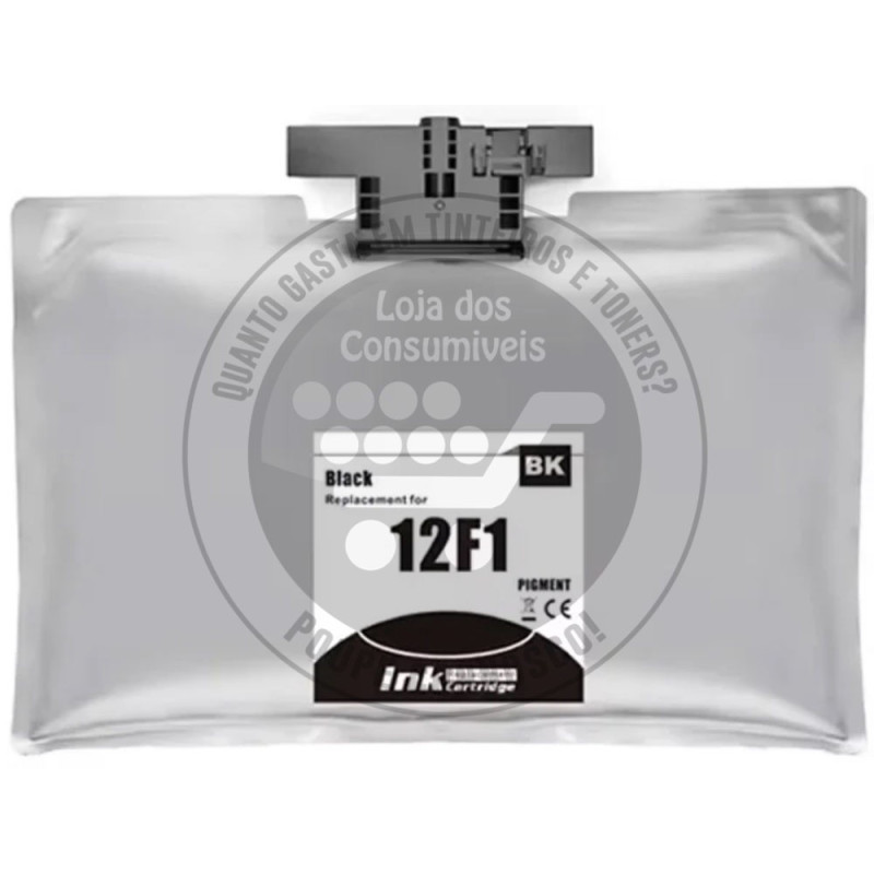 Tinteiro Epson Compatível T12F1 Preto