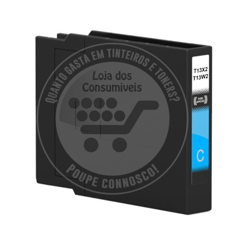 Tinteiro Epson Compatível T13X2/T13W2 Azul