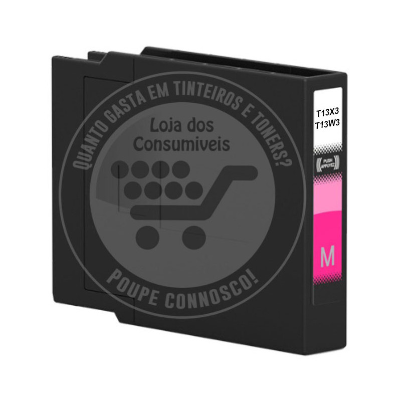 Tinteiro Epson Compatível T13X3/T13W3 Magenta