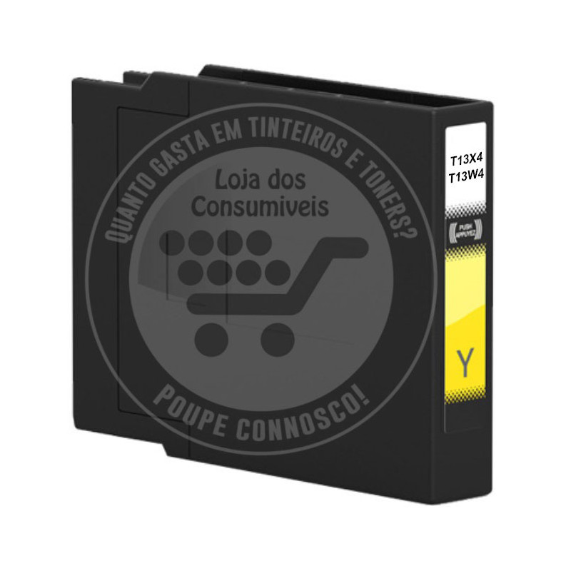Tinteiro Epson Compatível T13X4/T13W4 Amarelo