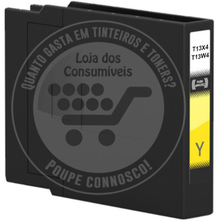 Tinteiro Epson Compatível T13X4/T13W4 Amarelo