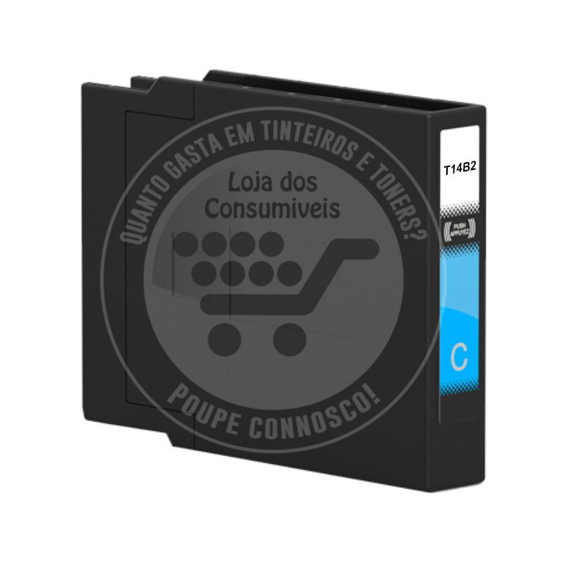 Tinteiro Epson Compatível T14B2 Azul