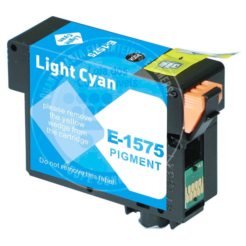 Tinteiro Epson Compatível T1575 Azul Claro