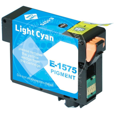 Tinteiro Epson Compatível T1575 Azul Claro