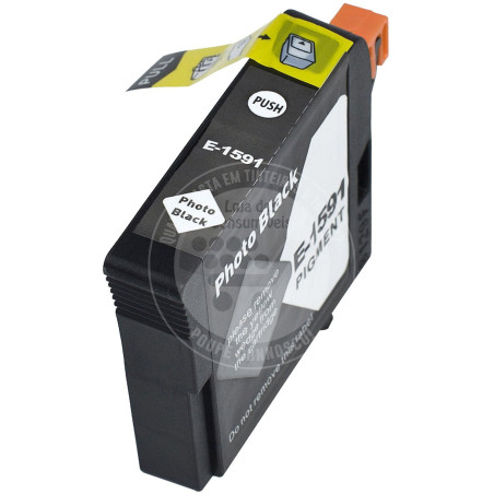 Tinteiro Epson Compatível T1591 Preto Foto