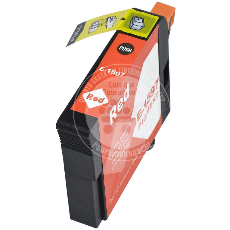 Tinteiro Epson Compatível T1597 Vermelho