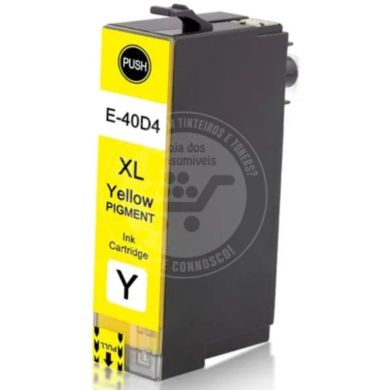 Tinteiro Epson Compatível T40D4 Amarelo