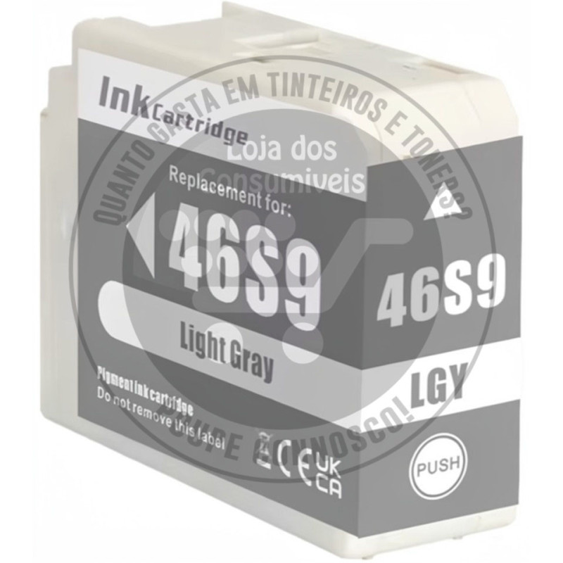 Tinteiro Epson Compatível T46S9 Cinzento Claro
