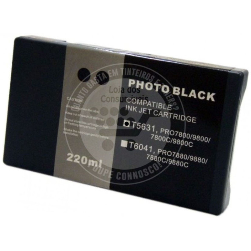 Tinteiro Epson Compatível T5631 Preto Foto