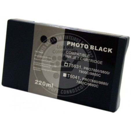 Tinteiro Epson Compatível T5631 Preto Foto