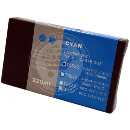 Tinteiro Epson Compatível T5632 Azul