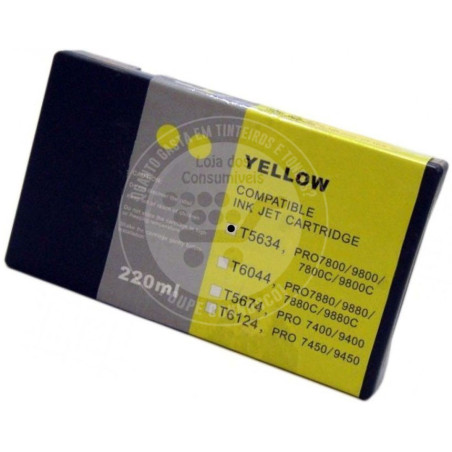 Tinteiro Epson Compatível T5634 Amarelo