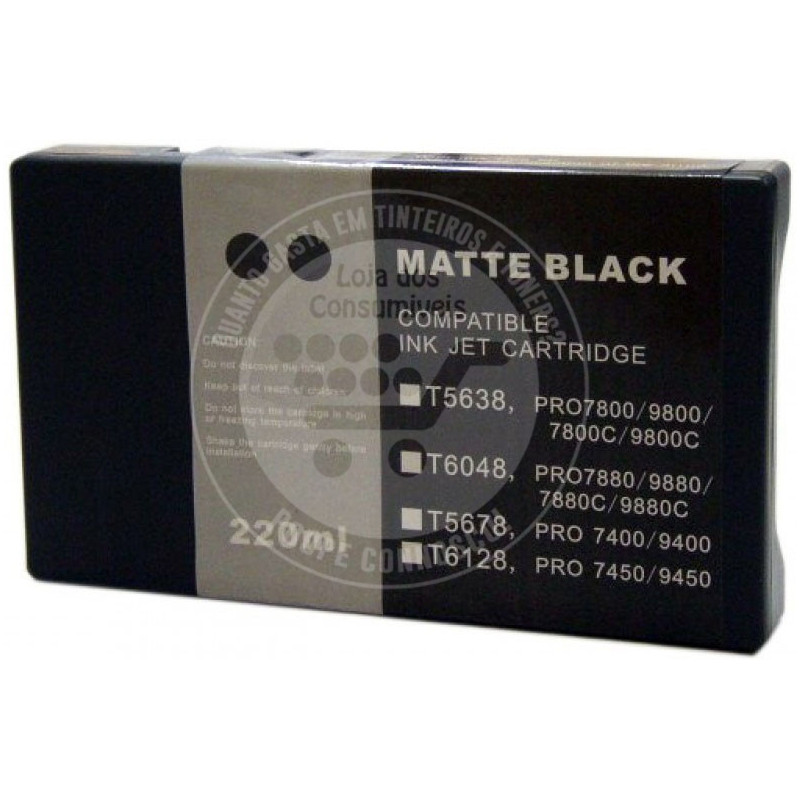 Tinteiro Epson Compatível T5678 Preto Mate