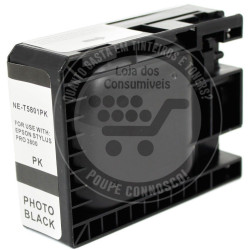 Tinteiro Epson Compatível T5801 Preto Foto