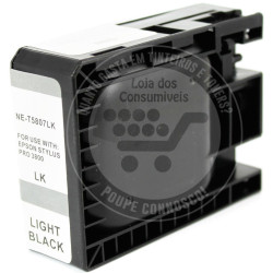 Tinteiro Epson Compatível T5807 Preto Claro
