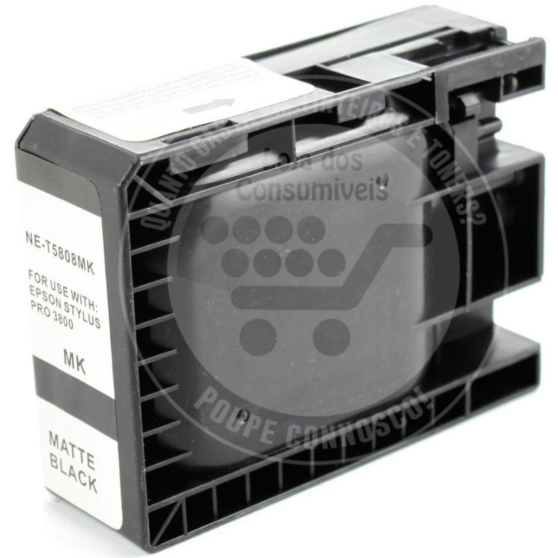 Tinteiro Epson Compatível T5808 Preto Mate