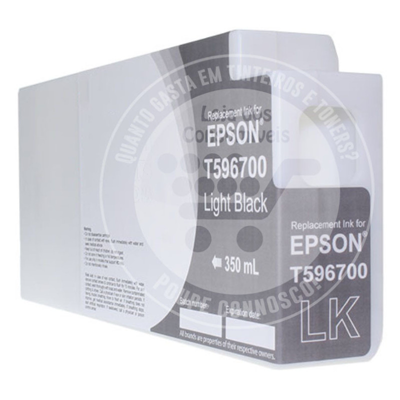 Tinteiro Epson Compatível T5967 Preto Claro