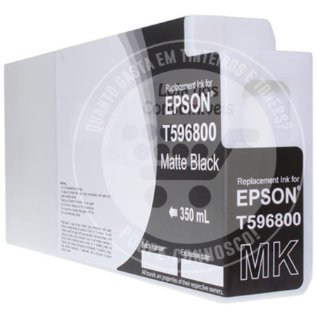 Tinteiro Epson Compatível T5968 Preto Mate