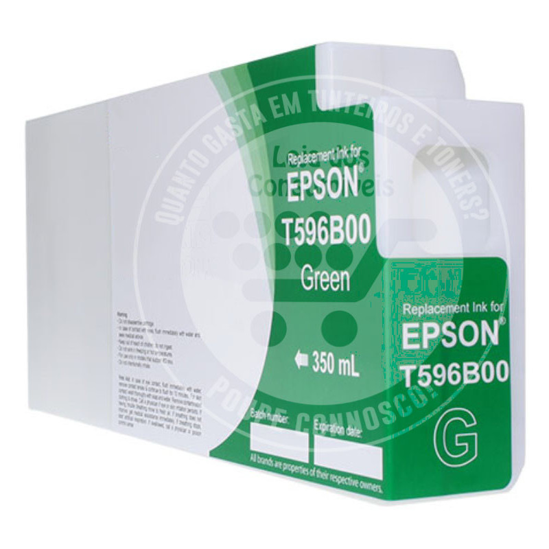 Tinteiro Epson Compatível T596B Verde