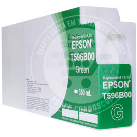 Tinteiro Epson Compatível T596B Verde