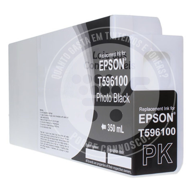 Cópia de Tinteiro Epson Compatível T5961 Preto Foto