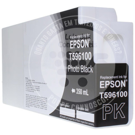 Cópia de Tinteiro Epson Compatível T5961 Preto Foto