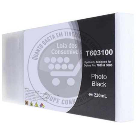 Tinteiro Epson Compatível T6031 Preto Foto