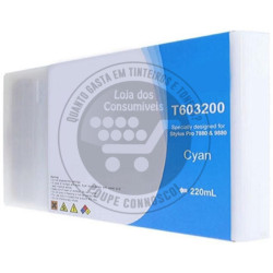 Tinteiro Epson Compatível T6032 Azul