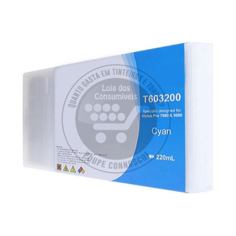 Tinteiro Epson Compatível T6032 Azul