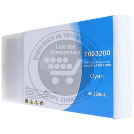 Tinteiro Epson Compatível T6032 Azul