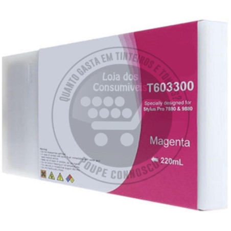 Tinteiro Epson Compatível T6033 Magenta