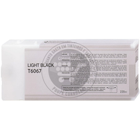 Tinteiro Epson Compatível T6067 Preto Claro