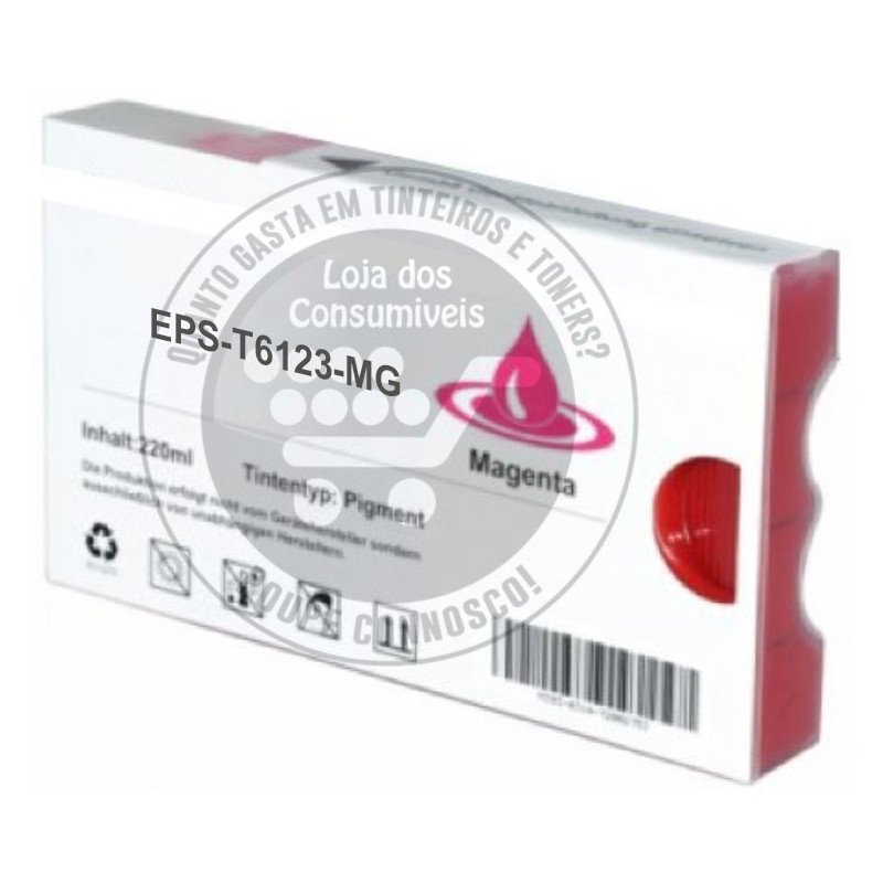Tinteiro Epson Compatível T6123 Magenta