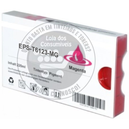 Tinteiro Epson Compatível T6123 Magenta