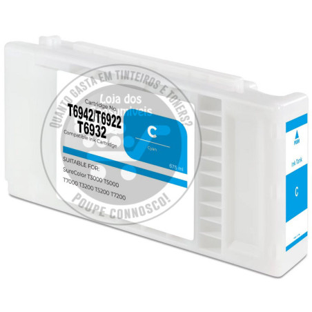 Tinteiro Epson Compatível T6942/T6922/T6932 Azul