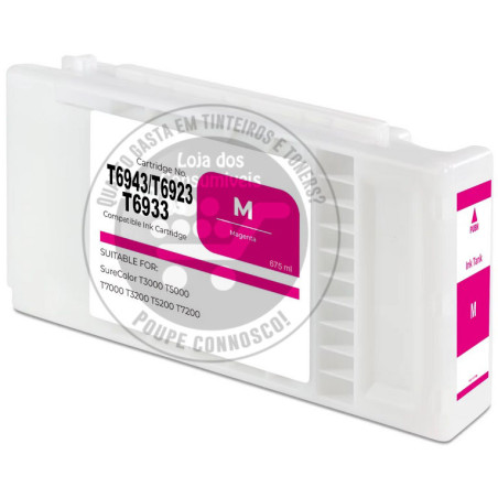 Tinteiro Epson Compatível T6943/T6923/T6933 Magenta