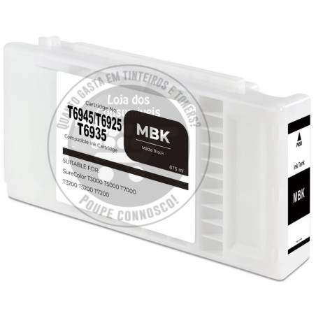 Tinteiro Epson Compatível T6945/T6925/T6935 Preto Mate