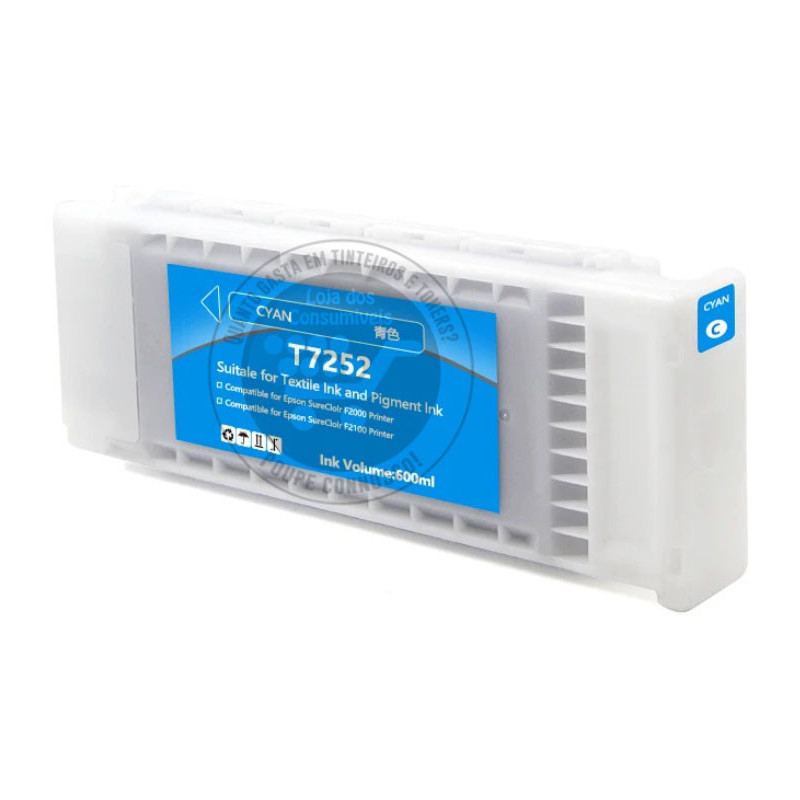 Tinteiro Epson Compatível T7252 Azul