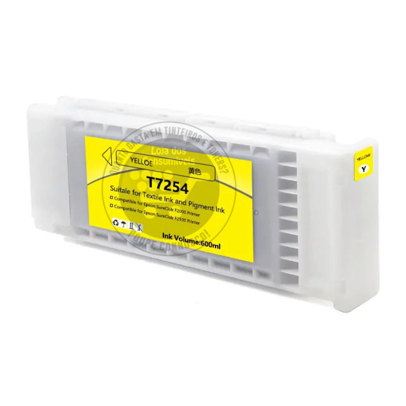 Tinteiro Epson Compatível T7254 Amarelo