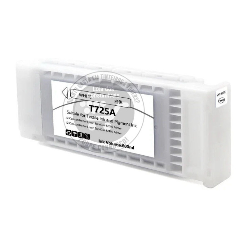 Tinteiro Epson Compatível T725A Branco