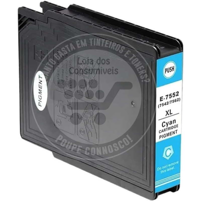 Tinteiro Epson Compatível T7552/T7562 Azul